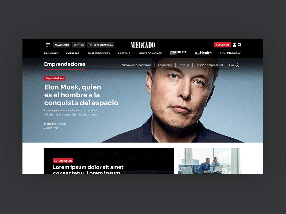 MERCADO Magazine Redesign project preview