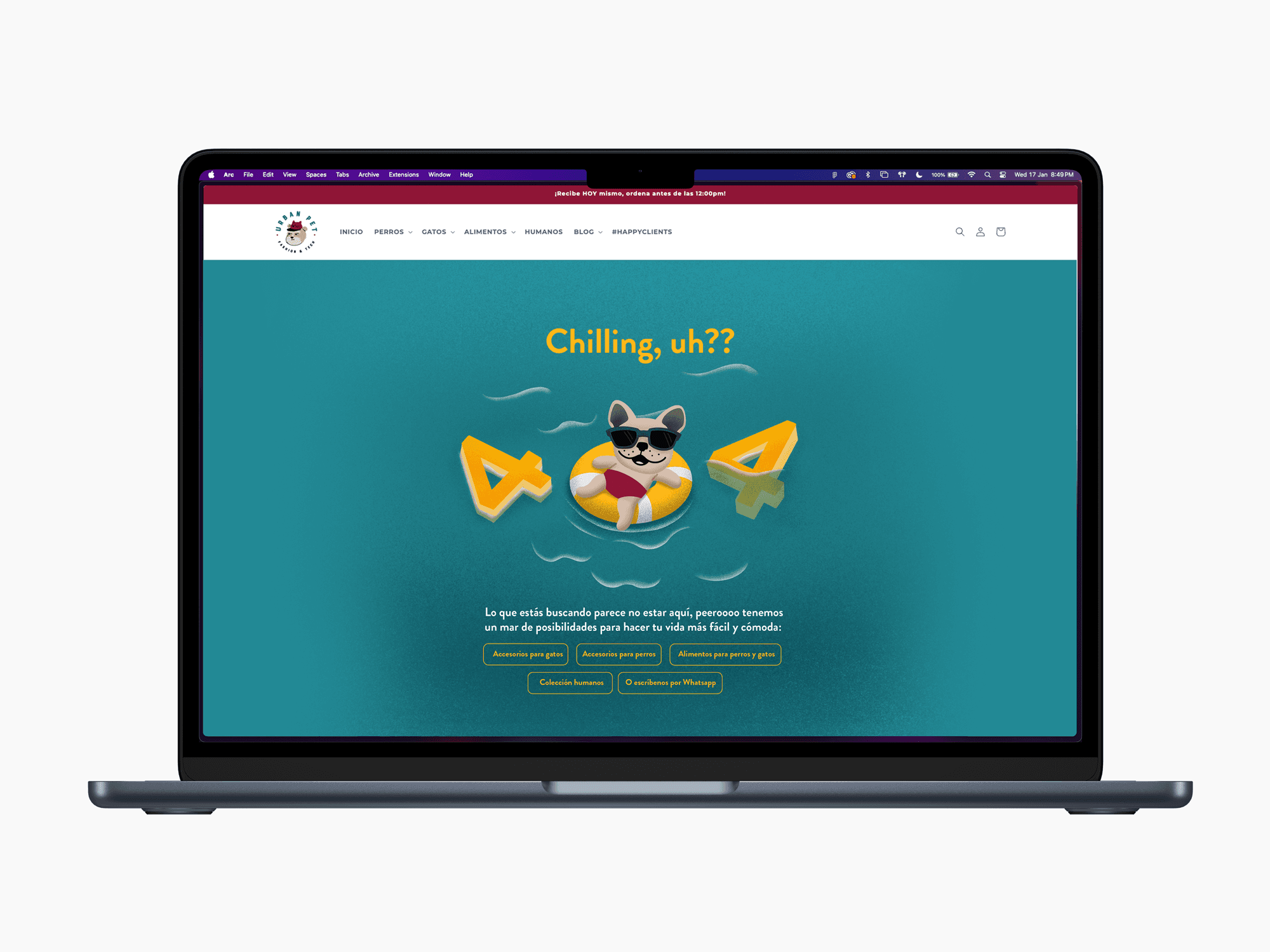 Urbanpet.do — 404 Experience project preview
